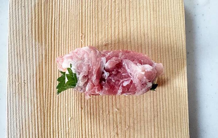 大葉と『1本』を豚肉で巻いて…できた一皿が「ご飯に合う」「定番になりそう」