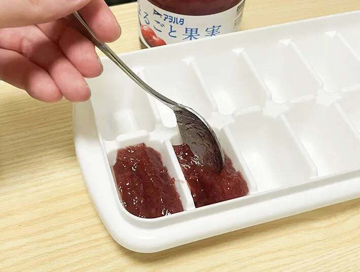 「ジャムは塗るもの」だと思ってない？　製氷皿に入れて凍らせると…