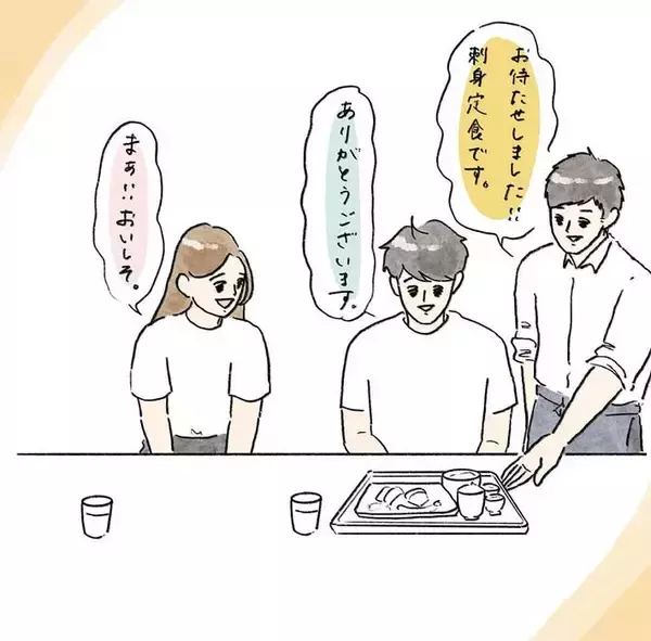 「注文した料理のミスに気づいた夫　怒るのではなく…「吹いた」「私も同じ出身です」」の画像