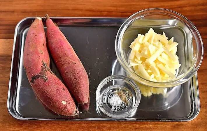輪切りのサツマイモにのせたのは…　材料3つの簡単おかずが「おやつにもピッタリ」【管理栄養士のレシピ】