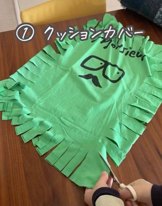 着古したTシャツは捨てずに活用！　縫い作業ゼロのリメイク術に「目からウロコ」