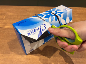 ティッシュの空き箱、捨てないで！　10分リメイクで便利な『収納ケース』に変わる