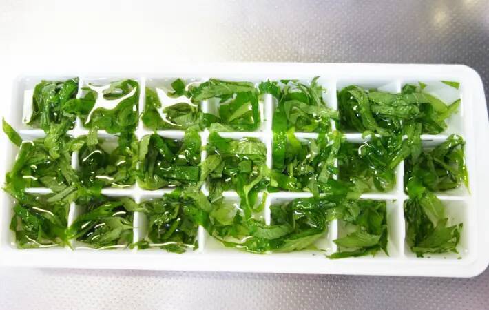 製氷皿に『大葉』を入れて…　完成したものに「え、何これ！」「便利すぎ」