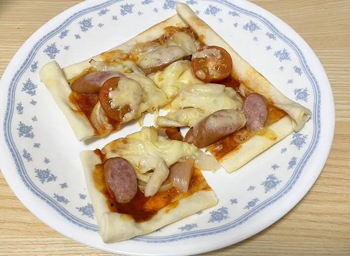 余った春巻きの皮、こうやって食べる　『2枚重ねて』焼いた結果に「絶対また作る」