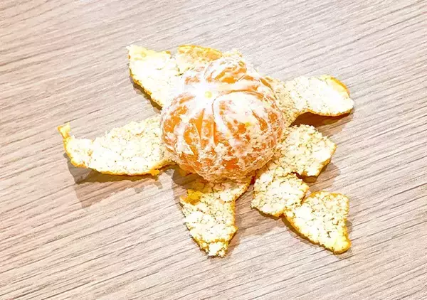 「指も汚さず10秒で完了！？　和歌山みかん農家流の皮むき術が？」の画像