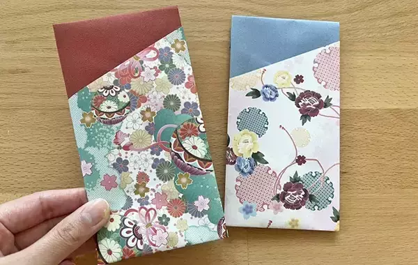 「ポチ袋、もう買わなくていいかも！　折り紙2枚で本格的な仕上がりに【お札が折れないポチ袋】」の画像