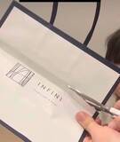 「使っていない紙袋　持ち手をハサミで切って…「試してみる！」「そんな手が」」の画像3