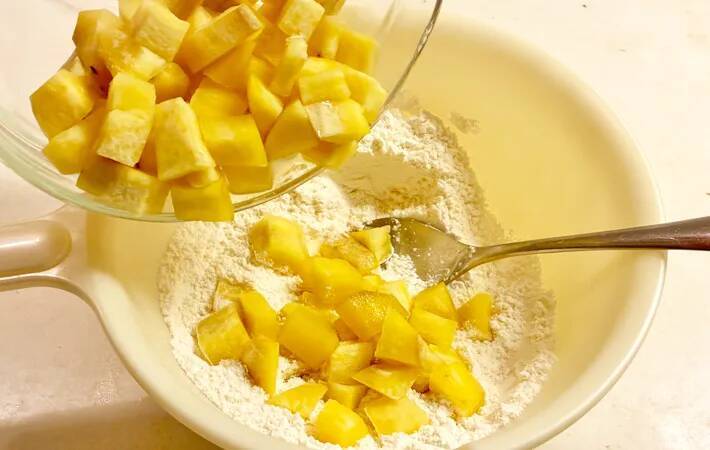 サツマイモの食感がおいしい！　子供がハマった『鬼まんじゅう』の作り方　「レンチンでできるなんて！」