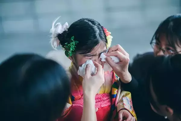 「１００年近く前の『七五三の着物』　３歳の娘に着せると？「声が出た」「泣きそう」」の画像