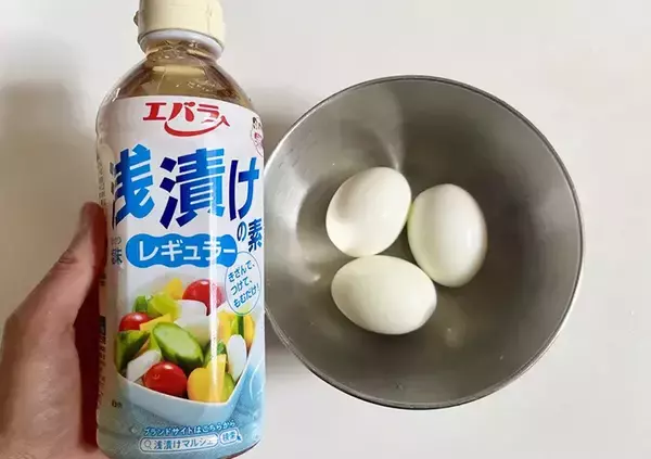 「『大さじ4杯』で漬けてみて！　味玉の意外な調味料に「めんつゆより好きかも」」の画像