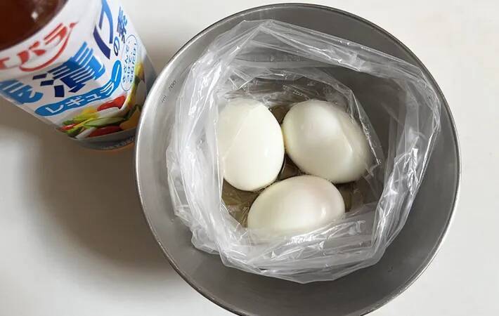 『大さじ4杯』で漬けてみて！　味玉の意外な調味料に「めんつゆより好きかも」
