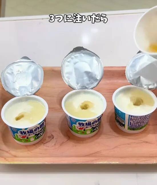 ヨーグルトにビスケットをのせて…　手作り『チーズケーキ』に「大変身すぎ！」