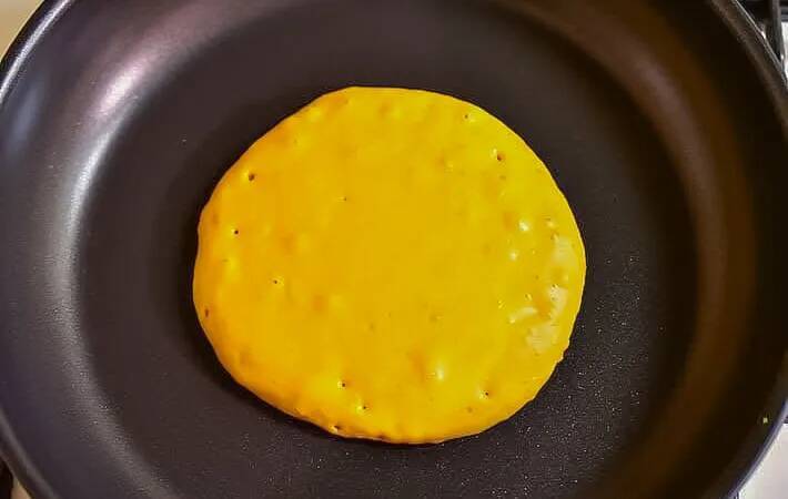 ホットケーキミックスと混ぜたのは…？　旬の食材に「きれい！」「優しい甘さ」【カボチャレシピ】