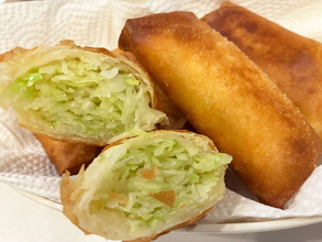 キャベツだけでこの満足感！ザクザク太巻き春巻きが止まらない