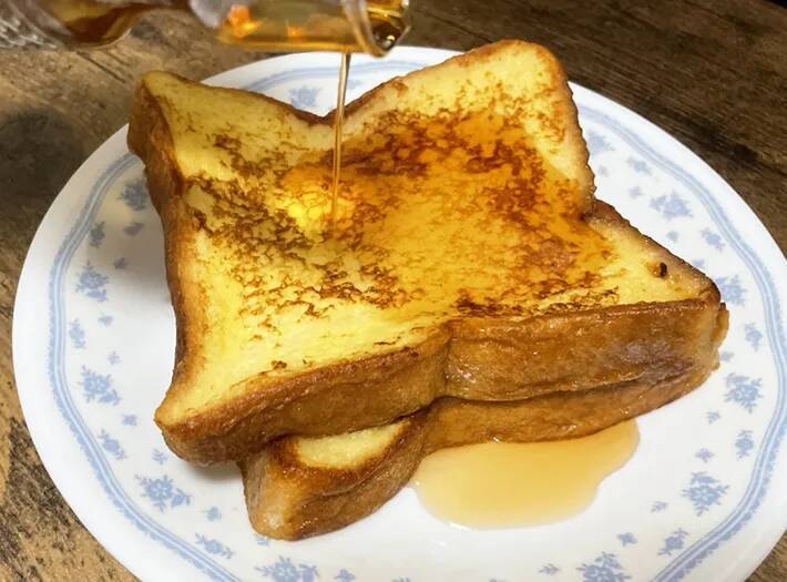 フレンチトーストの隠し味は『カンロ飴』！？　アレンジに「なんてきれいなんだ」「あっという間に完食」