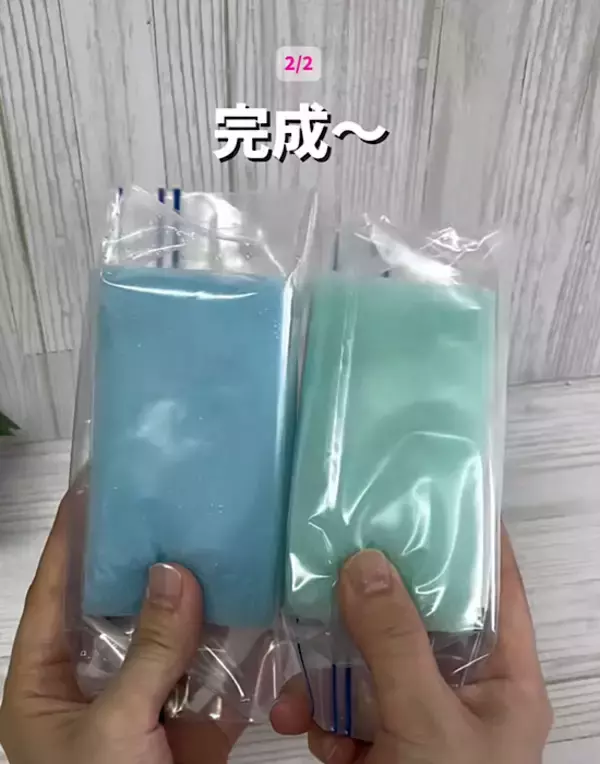 「保存袋に水を入れて冷凍すると？　結果に「すごい！」「これは使える」」の画像