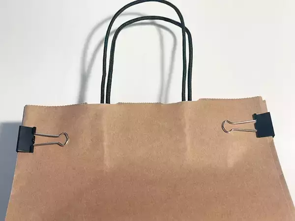 「捨てなかった人、正解です！　余った紙袋を「再利用」して吊るせるケースにする裏ワザ」の画像