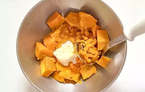 「これ作るためにカボチャ買う！　材料4つ『カボチャマッシュ』の作り方」の画像