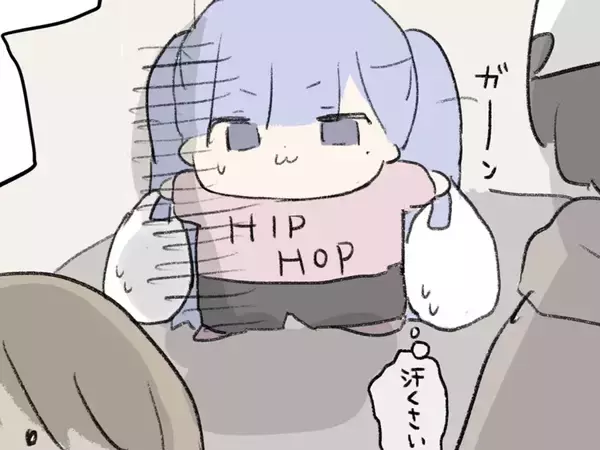 「汗臭い？」エレベーターで陰口を言われたと思ったら…「ドキドキした」「私も乗りたい！」【エッセイ漫画】