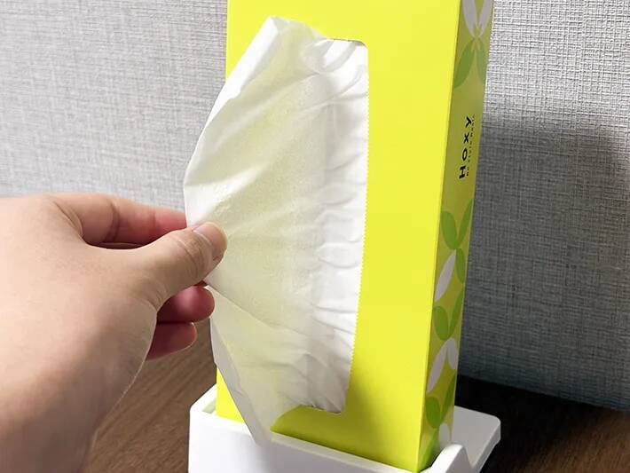 ティッシュ、どうやって置いてる？　革命的な100均アイテムに「超便利」「もう1個買う」