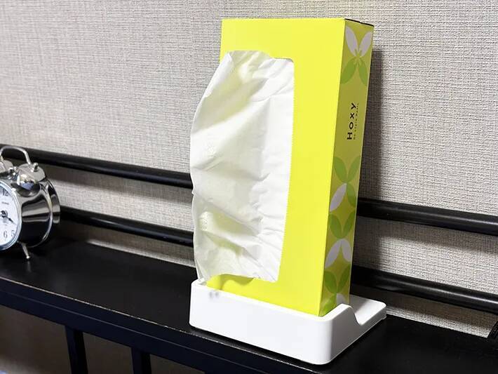 ティッシュ、どうやって置いてる？　革命的な100均アイテムに「超便利」「もう1個買う」