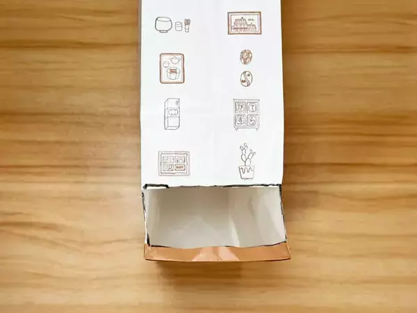 『小さめ紙袋』があったらマネして！　長方形に切るだけで…