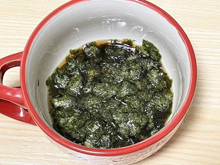 海苔佃煮、レンチン3分で作れます　ちぎって浸す簡単な作り方に「また作る」「やさしい味わい」