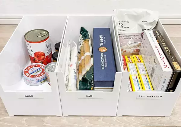 「整理のプロがやってる『食品ストック』収納　「キッチンの一角に…」アイディア5選」の画像