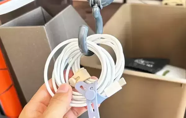 「「整理整頓が捗る！」　ダイソーの“万能フック”を『じゃない方法』で使ってみると？」の画像