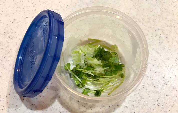 そうめんを一口サイズに丸めて…ダイソーの『水筒用氷棒』の意外な使い方