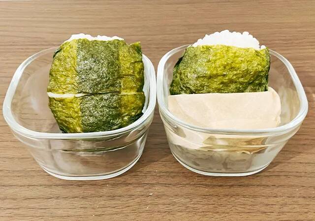 コーヒーフィルターでおにぎりを包む？　2時間後に比べてみると…