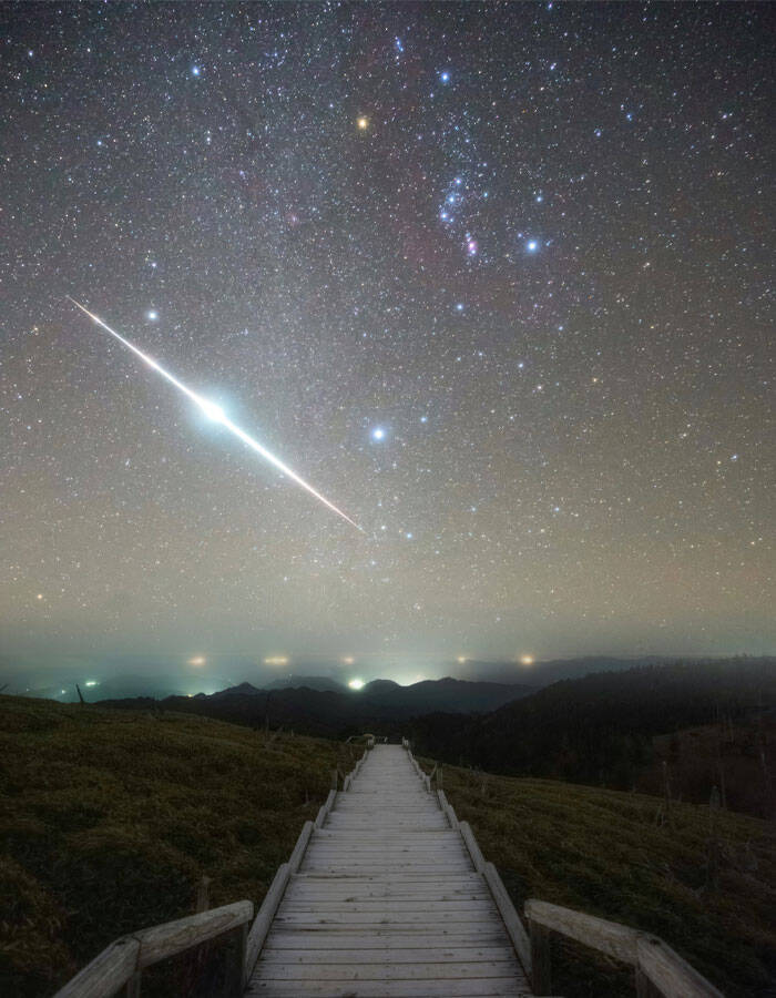 とんでもない流れ星が撮れた 星空の１枚の写真に 願いごと叶いそう 21年10月27日 エキサイトニュース
