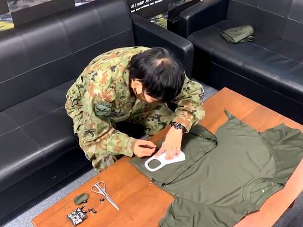 自衛隊の マスク作ってみた 動画が話題に 超簡単な手作りマスクに これいい の声 年4月10日 エキサイトニュース