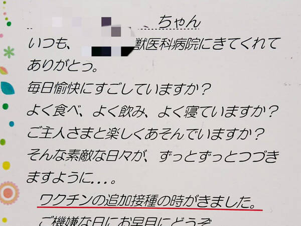 獣医からのワクチン接種を知らせる手紙 下僕 と化す飼い主に核心を突いた一文が 年5月26日 エキサイトニュース