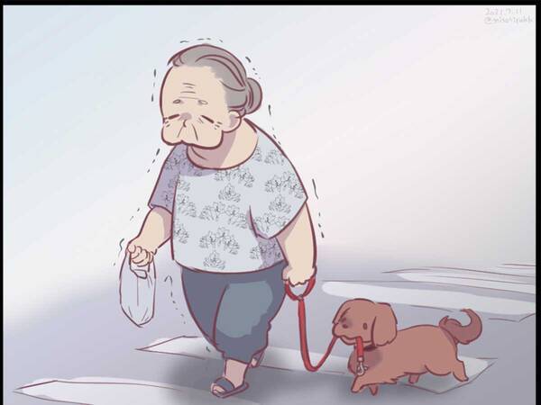 おばあさんと犬の散歩に５３万 いいね その理由は 21年7月12日 エキサイトニュース