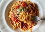 「【週末の昼ご飯】フライパン1つで作る『ミートソースパスタ』　「洗い物少ない」「別ゆでよりおいしい」」の画像9