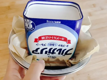 フルーチェに『水切りヨーグルト』を混ぜてみて　完成した『濃厚スイーツ』に驚き