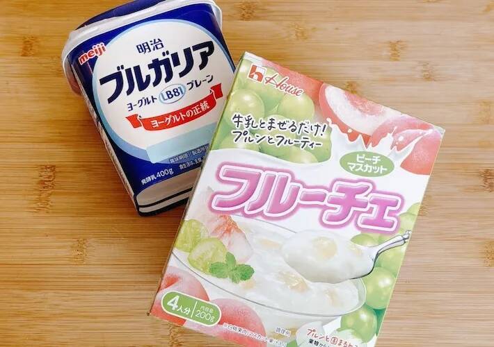 フルーチェに『水切りヨーグルト』を混ぜてみて　完成した『濃厚スイーツ』に驚き