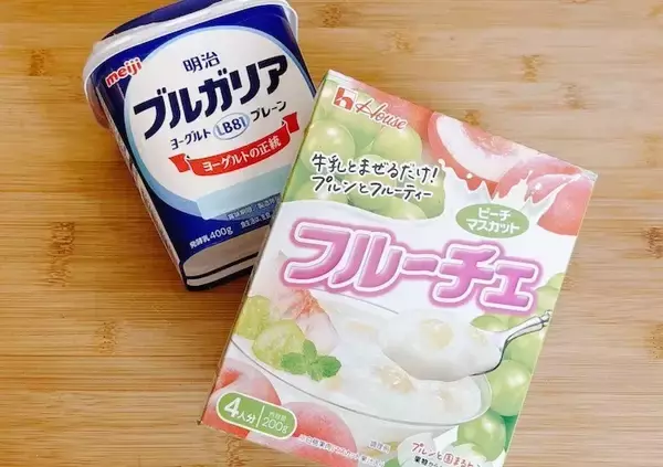 「フルーチェに『水切りヨーグルト』を混ぜてみて　完成した『濃厚スイーツ』に驚き」の画像