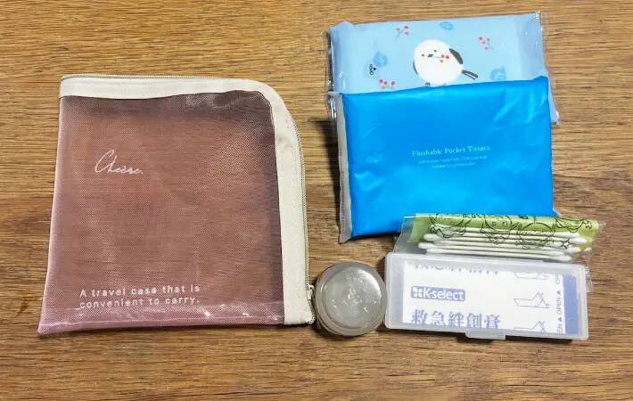 セリアで買った『メッシュのメイクポーチ』　思わぬ活用法に「ピッタリ収まった！」