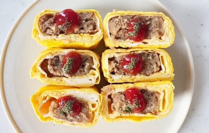 巻く前に『２個』入れてみて　玉子焼きの中身に高校生息子「明日もこれがいい！」