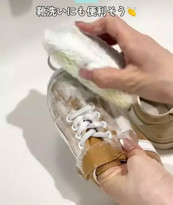 「ダイソーで買った『ハリネズミ型』のスポンジ　手放せない理由に「納得」「早速買う」」の画像