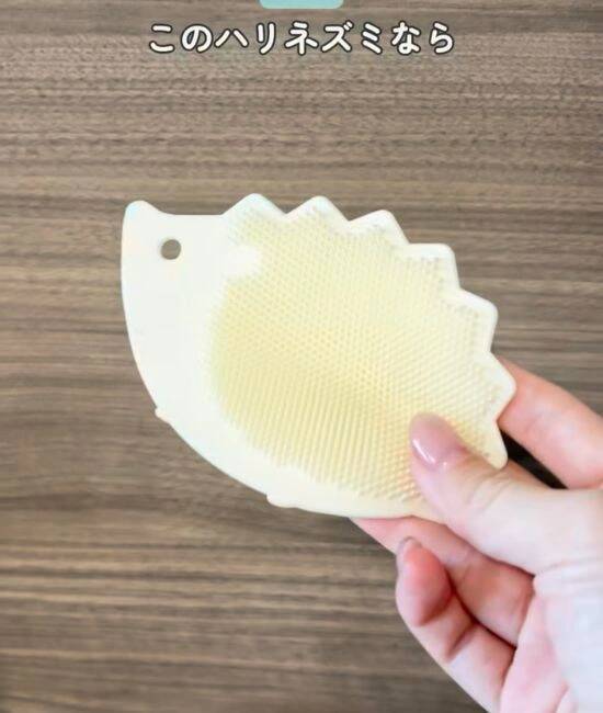 ダイソーで買った『ハリネズミ型』のスポンジ　手放せない理由に「納得」「早速買う」