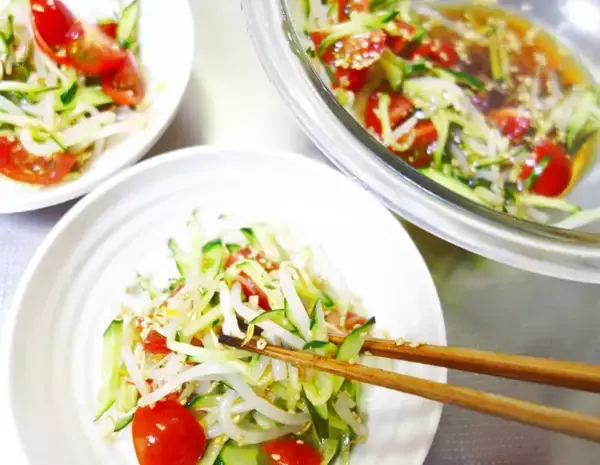 「15分で作れる「夏向け節約おかず」　モヤシ半袋をレンチンして…」の画像