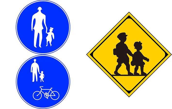 なんで2種類あるの？　歩行者の交通看板、『1人』と『2人』はどう違う