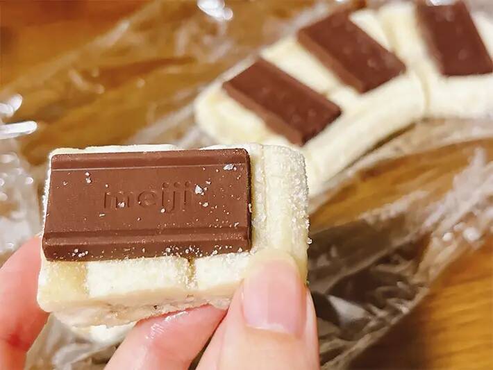 黒くなったバナナも救済　製氷皿で作る『冷凍チョコバナナ』が「夏にイイ！」