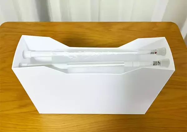 「『つっぱり棒』をファイルボックスに設置したら負担軽減　4分で作れる「ポリ袋ストッカー」が快適」の画像