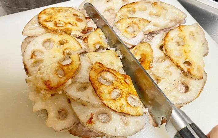 作るのが面倒な『レンコンのはさみ焼き』　時短のコツに「この手があったか！」