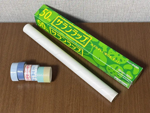 ラップの芯に『マスキングテープ』を6個通すと？　できたものが、収納ケースとして優秀