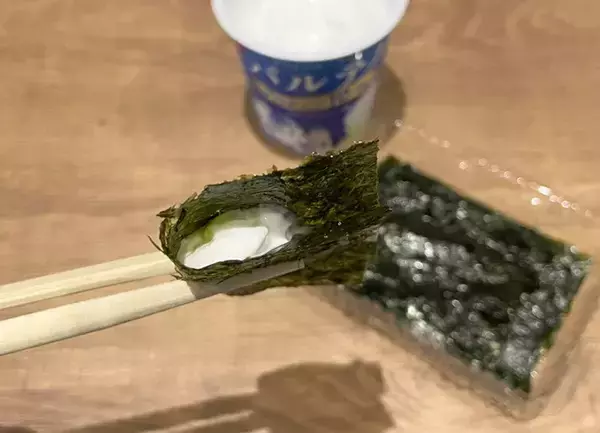 「韓国海苔にご飯、ではなく？　意外な『白い食べ物』の正体に「本当に合うの？」」の画像